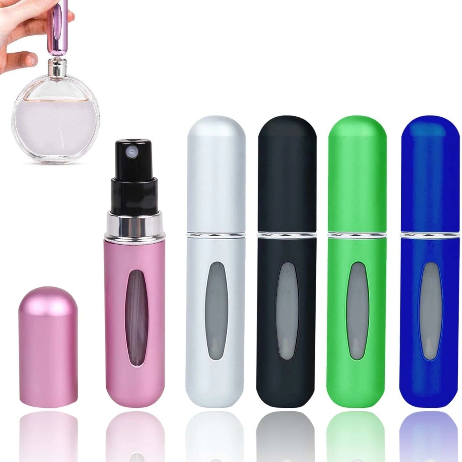 ScentMate 5 in 1 – Zestaw Atomizerów Perfum 5x5ml 💧✈️